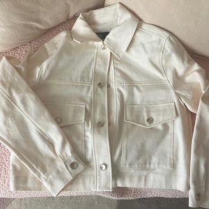 Cream Denim Jacket NWT